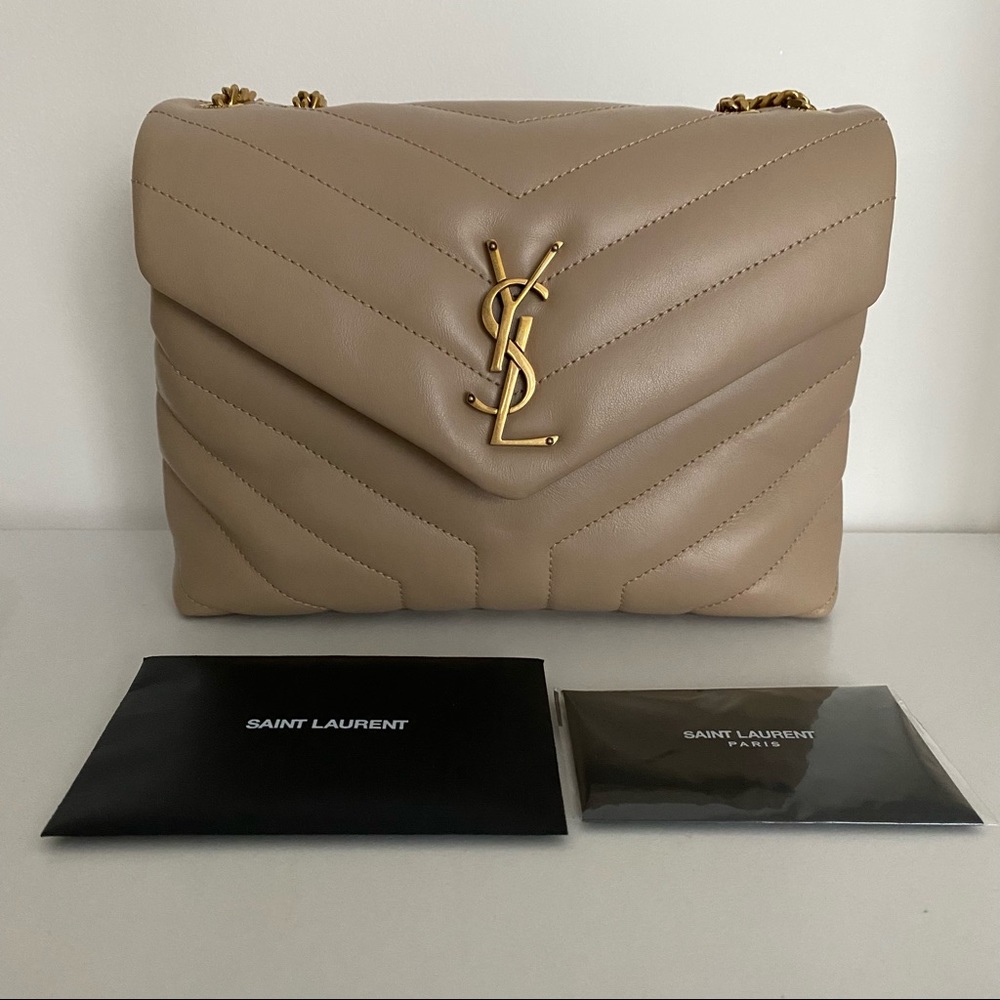 Yves Saint Laurent LouLou Small Dark Beige